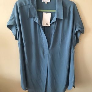 NWT powder blue summer blouse